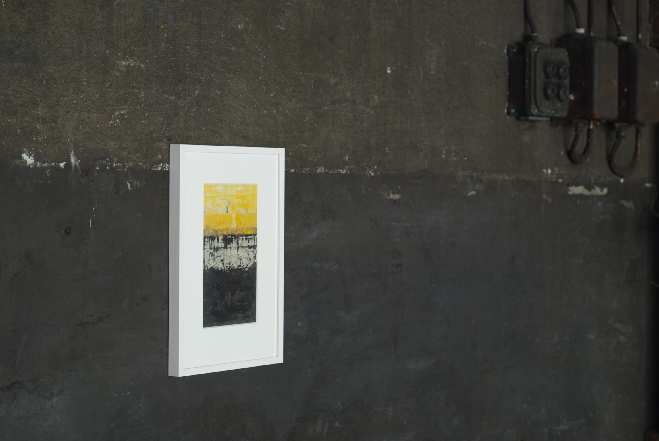 Bengt-Åke Hellman - "Landscape", oil on arches paper